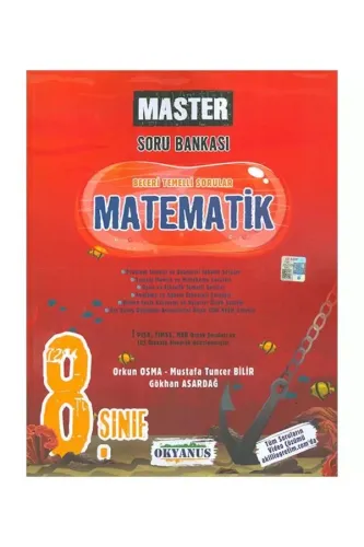 OKYANUS 8.SINIF MASTER MATEMATİK SORU BANKASI