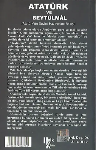 Atatürk ve Beytülmal yrd.doç dr.Ali Güler Halk Kitabevi %50 indirimli