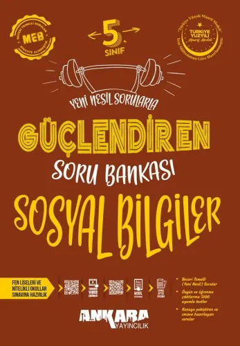 Ankara Yayıncılık 5. Sınıf Sosyal Bilgiler Güçlendiren Soru Bankası