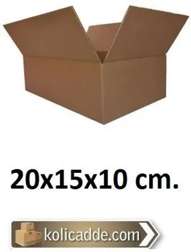 Tek Oluklu Karton Kutu 20x15x10 cm.