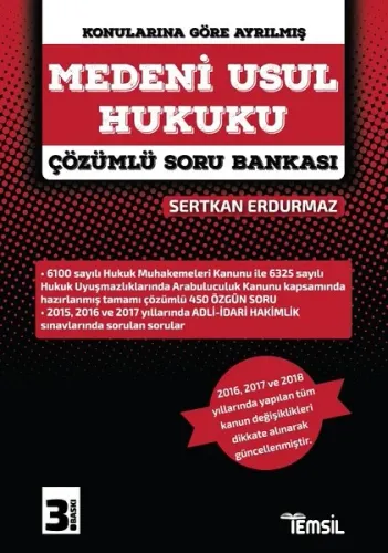 Medeni Usul Hukuku Çözümlü Soru Bankası