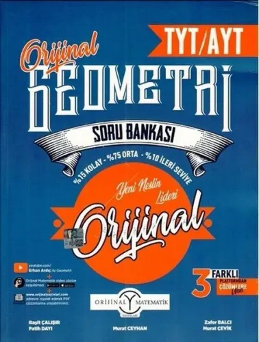 Orijinal Yayınları TYT AYT Orijinal Geometri Soru Bankası