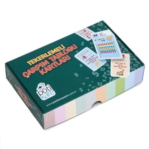 Tekerlemeli Çarpım Tablosu Kartları