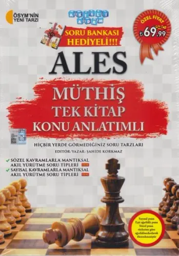 Akıllı Adam ALES Müthiş Tek Kitap Konu Anlatımlı - Soru Bankası Hediyeli