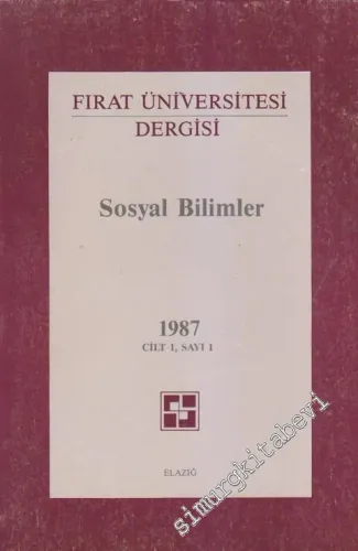 Fırat Üniversitesi Dergisi, Sosyal Bilimler - Sayı: 1  1
