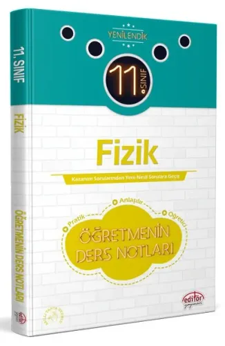 Editör Yayınları 11. Sınıf Fizik Öğretmenin Ders Notları