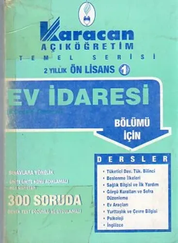 1.Sınıf Ev İdaresi