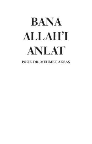 Bana Allah'ı Anlat