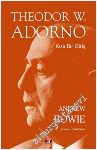 Theodor W. Adorno Kısa Bir Giriş -         2023
