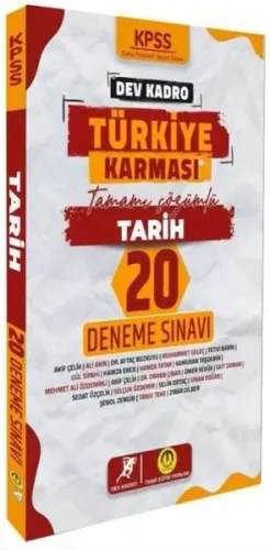 Tasarı Yayınları KPSS Tarih Dev Kadro Türkiye Karması 20 Deneme Çözüml