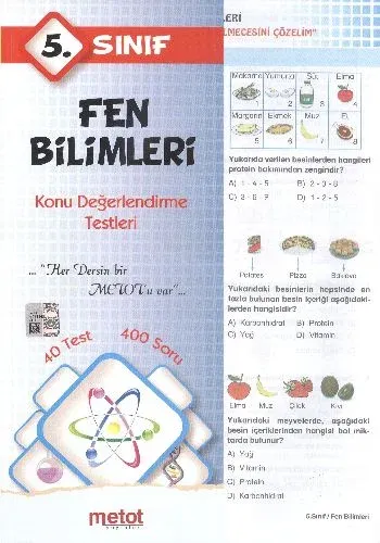 5. Sınıf Fen Bilimleri Konu Değerlendirme Testleri