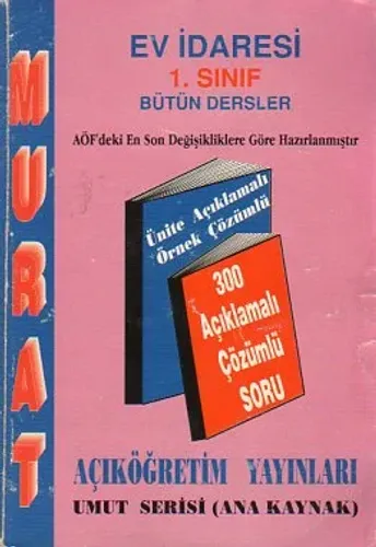 1.Sınıf Ev İdaresi (Bütün Dersler)