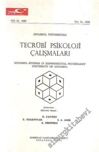 Tecrübî Psikoloji Çalışmaları - Cilt: 21, Yıl: 1998