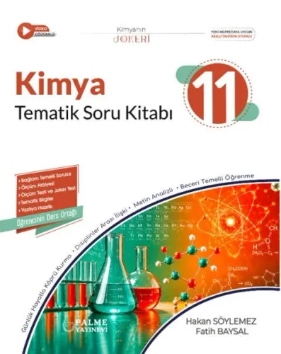 Palme 11. Sınıf Kimya Joker Tematik Soru Kitabı