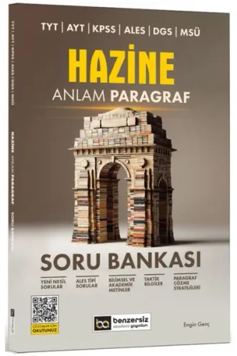 Benzersiz Akademi Yayınları TYT AYT KPSS ALES DGS MSÜ  Hazine Anlam  Paragraf Soru Bankası