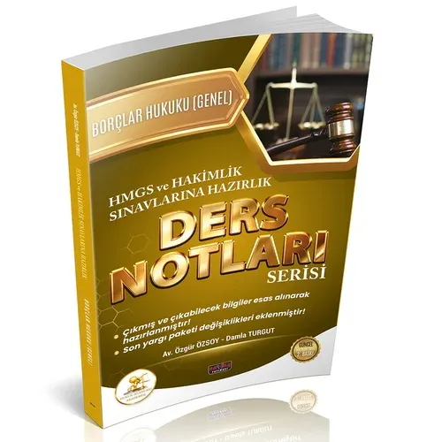 HUKAL HMGS-HAKİMLİK Borçlar Hukuku Genel Hükümler Ders Notları
