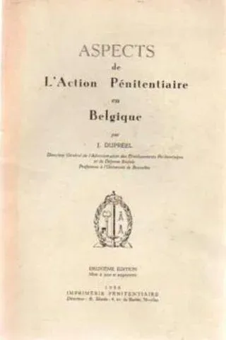 Aspectes de A'action Penitentiaire en Belgique