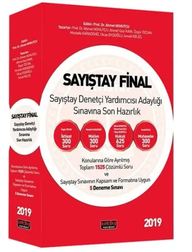 Sayıştay Final Sayıştay Denetçi Yardımcısı Adaylığı Sınavına Son Hazır