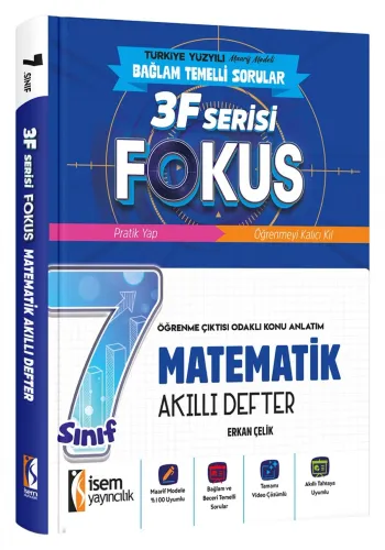 İSEM YAY. 7.SINIF FOKUS MATEMATİK AKILLI DEFTER