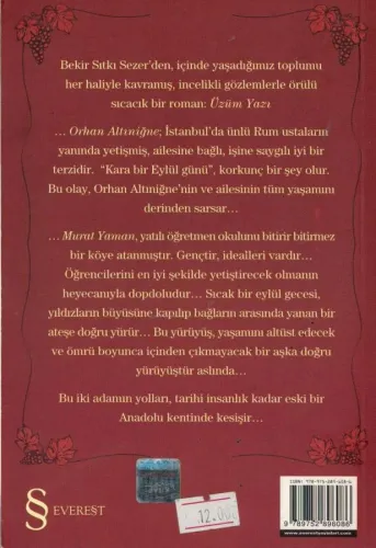 Üzüm Yazı Bekir Sıtkı Sezer Everest Yayınları %58 indirimli