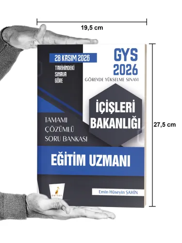 GYS 2026 İçişleri Bakanlığı Eğitim Uzmanı - Tamamı Çözümlü Soru Bankas GYS 2026 İçişleri Bakanlığı Eğitim Uzmanı - Tamamı Çözümlü Soru Bankas