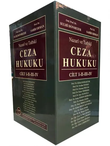 NAZARİ VE TATBİKİ CEZA HUKUKU CİLT I - II - III - IV / KUTULU ÖZEL SET