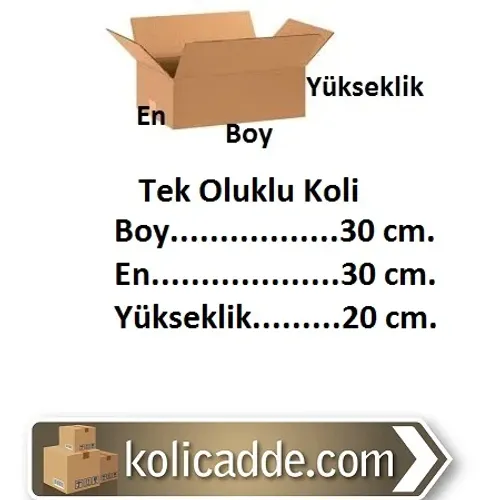 Toptan Kutu 30x30x20 cm.