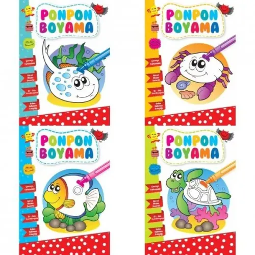 Ponpon Boyama Seti (4 kitap)