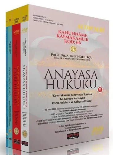 Savaş Yayınları 2026 Kanunname Kaymakamlık KOD 66 Konu Anlatımı