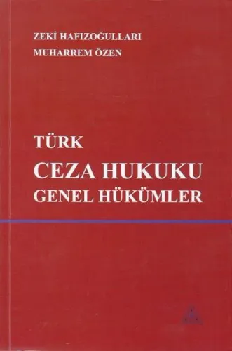Türk Ceza Hukuku Genel Hükümler