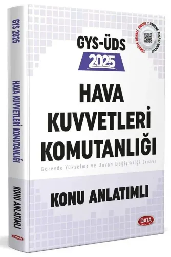 Data Yayınları 2025 Hava Kuvvetleri Komutanlığı Personeli GYS - ÜDS Konu Anlatımlı