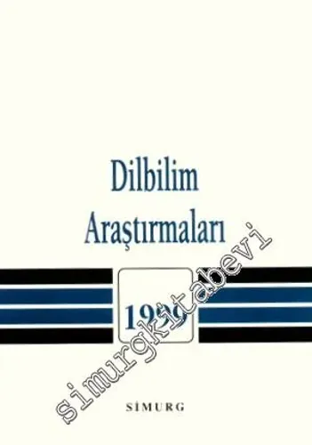 Dilbilim Araştırmaları Dergisi 1999 -