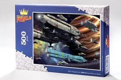 Bilim Kurgu Serisi - Uzay Filosu ve Satürn 500 Parça Puzzle