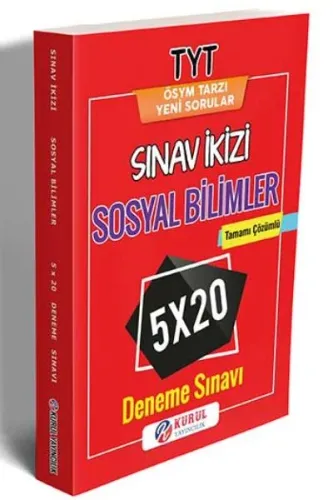 Kurul TYT Sosyal Bilimler Sınav İkizi Tamamı Çözümlü 5×20 Deneme Sınavı-YENİ