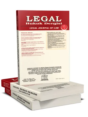 Legal Hukuk Dergisi 2026 Yılı Aboneliği (12 Sayı)