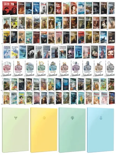 109 Dünya Klasiği ve Pastel Çizgisiz Defter Seti -2 - Halkkitabevi