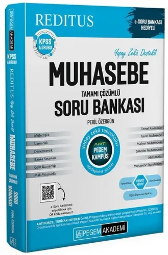 Pegem Yayınları 2025 KPSS A Grubu Reditus Muhasebe Soru Bankası Çözümlü