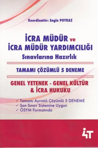 İcra Müdür ve İcra Müdür Yardımcılığı Sınavlarına Hazırlık