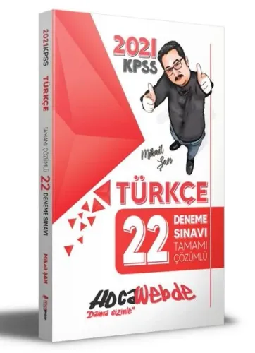 Hoca Webde KPSS Türkçe Tamamı Çözümlü 22 Deneme Sınavı 2021 YENİ