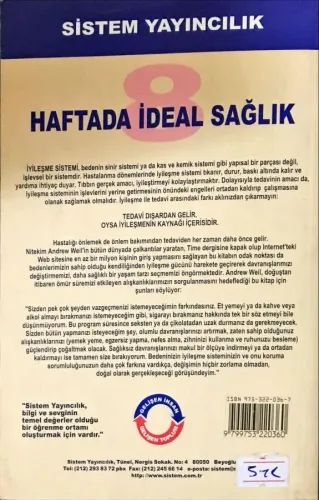 8 Haftada İdeal Sağlık Andrew Weil Sistem Yayıncılık