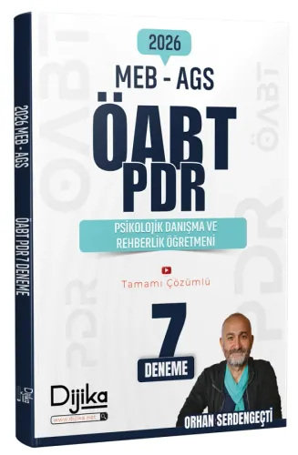 Dijika Yayınları 2026 ÖABT MEB-AGS PDR Psikolojik Danışma ve Rehberlik Öğretmeni 7 Deneme Çözümlü
