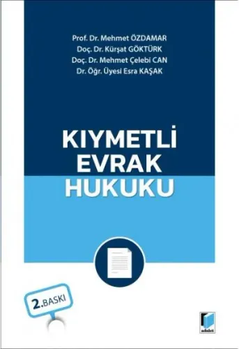 Kıymetli Evrak Hukuku
