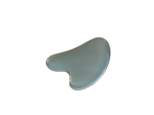 Gua Sha Doğal Beyaz Masaj Taşı- Yüz Cilt Masaj Taşı