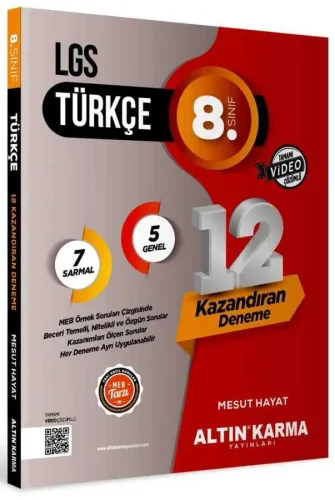 ALTIN KARMA LGS TÜRKÇE 12'Lİ SARMAL DENEME  (MESUT HAYAT)