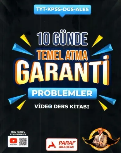 Paraf TYT Problemler Z Takımı 10 Günde Temel Atma Garanti Video Ders Kitabı