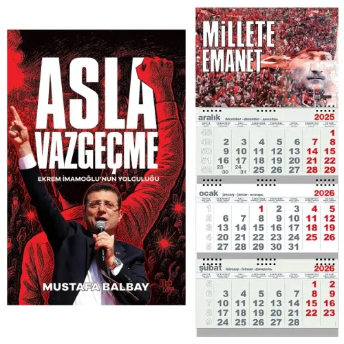 Asla Vazgeçme ve Gemici Duvar Takvimi ME - Halkkitabevi
