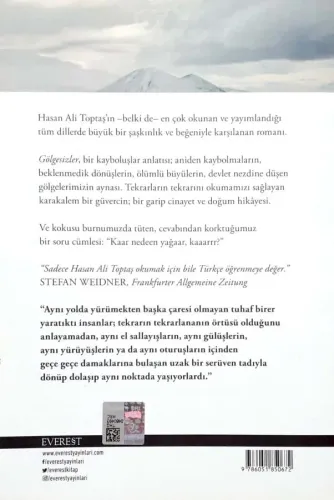 Gölgesizler Hasan Ali Toptaş Everest Yayınları