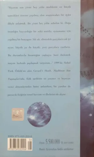 Maddenin Son Yapıtaşları Gerard't Hooft Tübitak