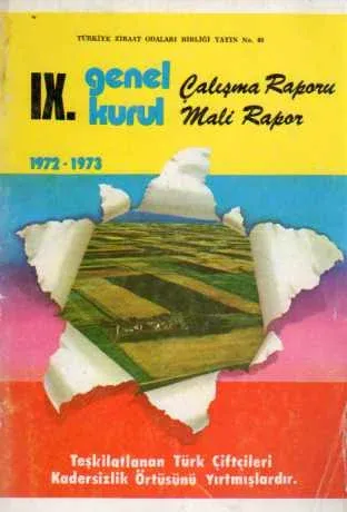 IX. Genel Kurul Çalışma Raporu Mali Rapor