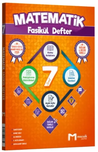 Mozaik Yayınları 7. Sınıf Matematik Fasikül Defter